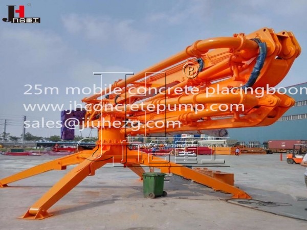 HGY25 25m mobile concrete placing boom
